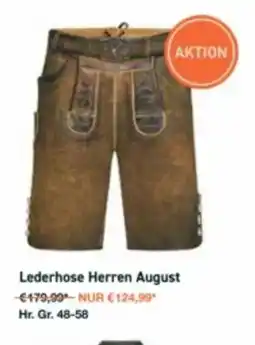 Lagerhaus Lederhose Herren August Angebot