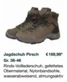 Lagerhaus Jagdschuh Pirsch Angebot