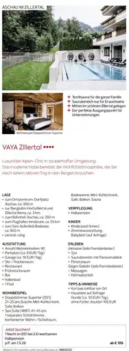 Billa Reisen VAYA Zillertal Angebot