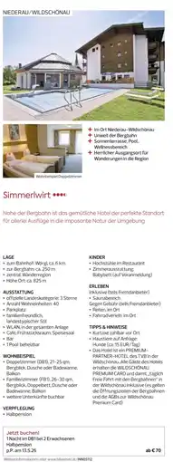 Billa Reisen Simmerlwirt Angebot