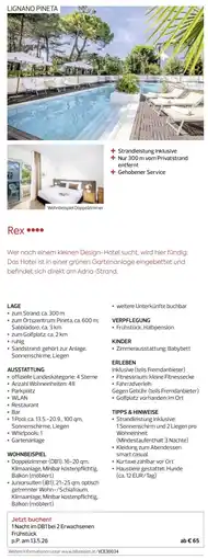 Billa Reisen Rex Angebot