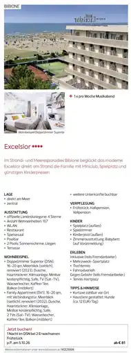 Billa Reisen Excelsior Angebot