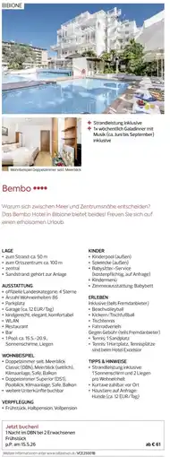 Billa Reisen Bembo Angebot