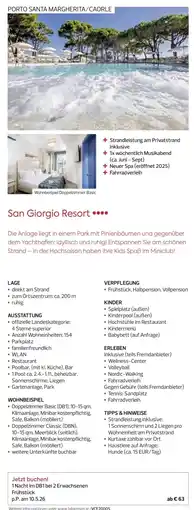 Billa Reisen San Giorgio Resort Angebot