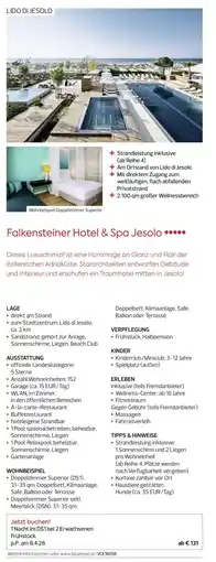 Billa Reisen Falkensteiner Hotel & Spa Jesolo Angebot