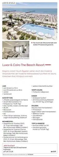 Billa Reisen Luxor & Cairo The Beach Resort Angebot