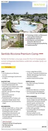 Billa Reisen Sentido Riccione Premium Camp Angebot