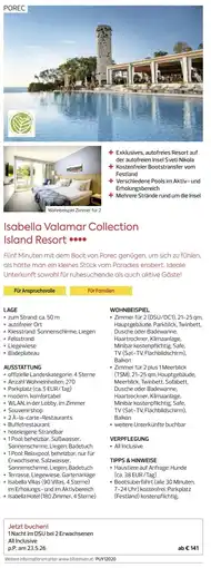 Billa Reisen Isabella Valamar Collection Angebot