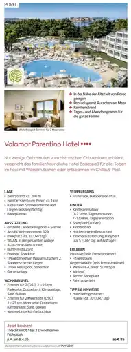 Billa Reisen Valamar Parentino Hotel Angebot