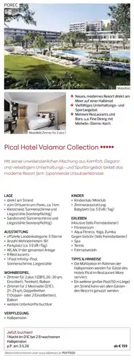Billa Reisen Pical Hotel Valamar Collection Angebot
