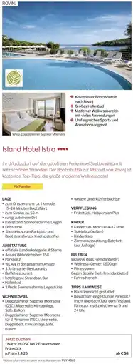 Billa Reisen Island Hotel Istra Angebot