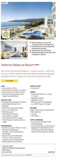 Billa Reisen Valamar Bellevue Resort Angebot