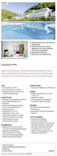 Billa Reisen Hedera Angebot
