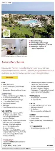 Billa Reisen Anissa Beach Angebot