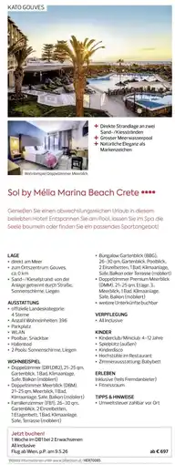 Billa Reisen Sol by Mélia Marina Beach Crete Angebot