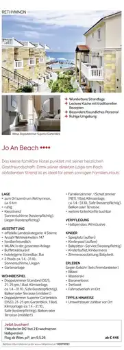 Billa Reisen Jo An Beach Angebot