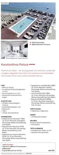 Billa Reisen Konstantinos Palace Angebot