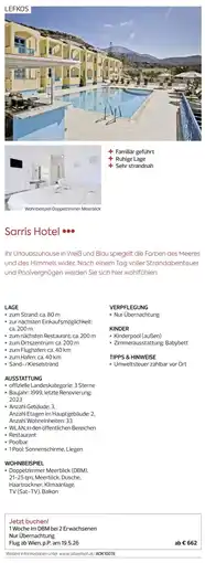 Billa Reisen Sarris Hotel Angebot