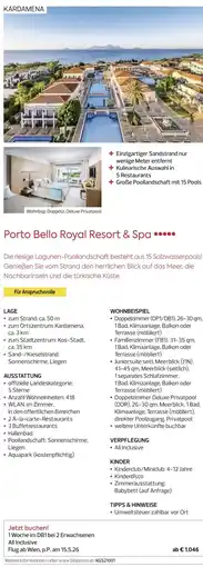 Billa Reisen Porto Bello Royal Resort & Spa Angebot