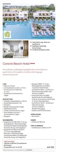 Billa Reisen Caravia Beach Hotel Angebot
