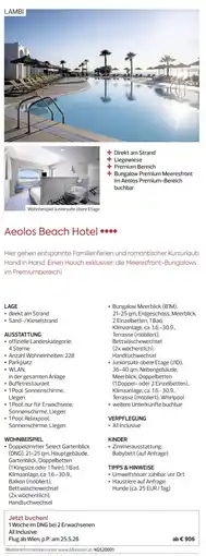 Billa Reisen Aeolos Beach Hotel Angebot