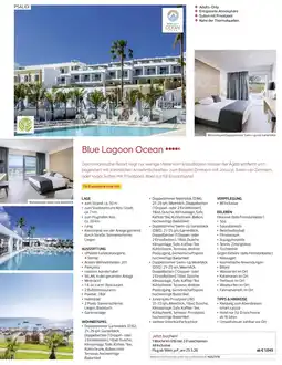 Billa Reisen Blue Lagoon Ocean Angebot