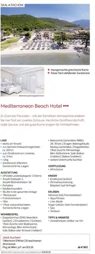 Billa Reisen Mediterranean Beach Hotel Angebot