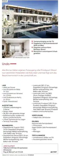 Billa Reisen Unda Angebot