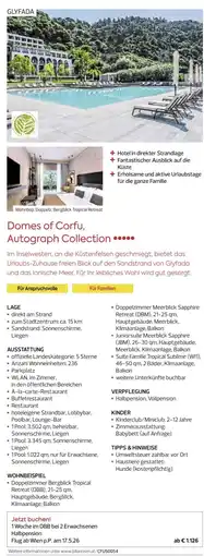 Billa Reisen Domes of Corfu Autograph Collection Angebot