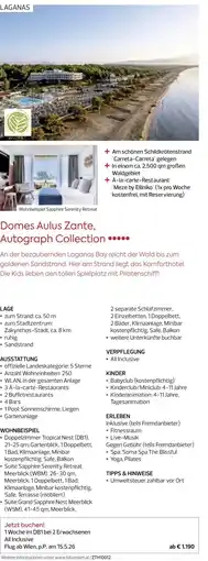 Billa Reisen Domes Aulus Zante Autograph Collection Angebot