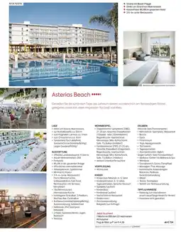 Billa Reisen Asterias Beach Angebot