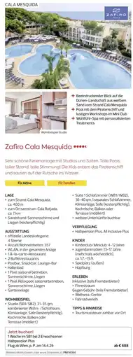 Billa Reisen Zafiro Cala Mesquida Angebot