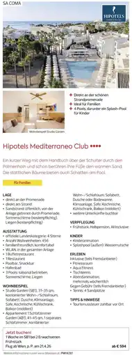 Billa Reisen Hipotels Mediterraneo Club Angebot