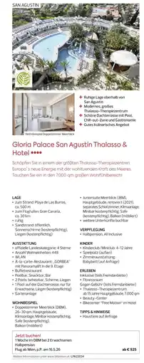 Billa Reisen Gloria Palace San Agustín Thalasso & Hotel Angebot