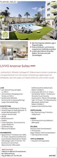 Billa Reisen LIVVO Anamar Suites Angebot