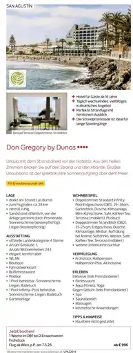 Billa Reisen Don Gregory by Dunas Angebot