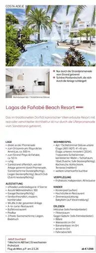 Billa Reisen Lagos de Fañabé Beach Resort Angebot