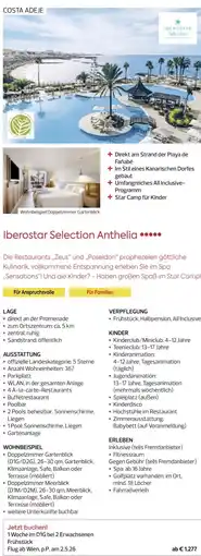 Billa Reisen Iberostar Selection Anthelia Angebot