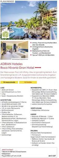 Billa Reisen ADRIAN Hoteles Roca Nivaria Gran Hotel Angebot