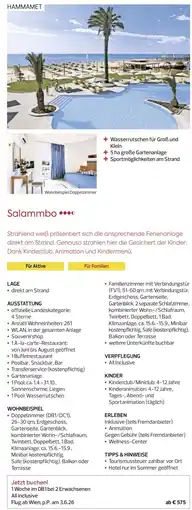 Billa Reisen Salammbo Angebot