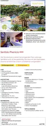 Billa Reisen Sentido Phenicia Angebot