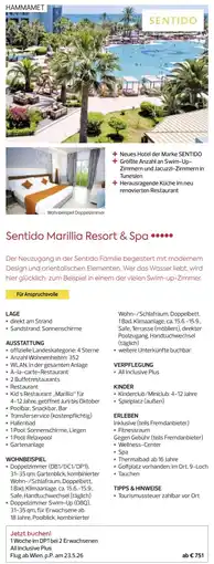 Billa Reisen Sentido Marillia Resort & Spa Angebot