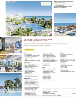 Billa Reisen Sentido Bellevue Park Angebot