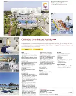 Billa Reisen Calimera One Resort Jockey Angebot