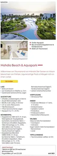 Billa Reisen Mahdia Beach & Aquapark Angebot