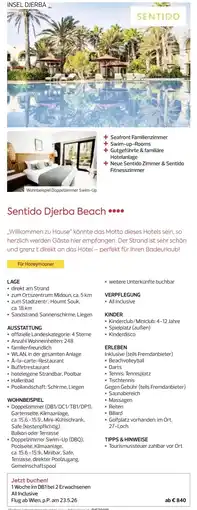 Billa Reisen Sentido Djerba Beach Angebot