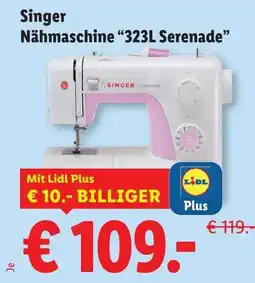 Lidl Singer Nähmaschine 323L Serenade Angebot