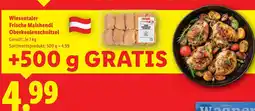Lidl Wiesentaler Frische Maishendl Oberkeulenschnitzel Angebot