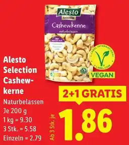 Lidl Alesto Selection Cashew- kerne Angebot