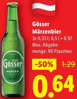 Lidl Gösser Märzenbier Angebot